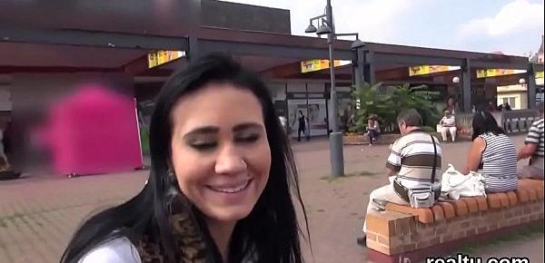  Adorable czech girl was tempted in the mall and rode in pov